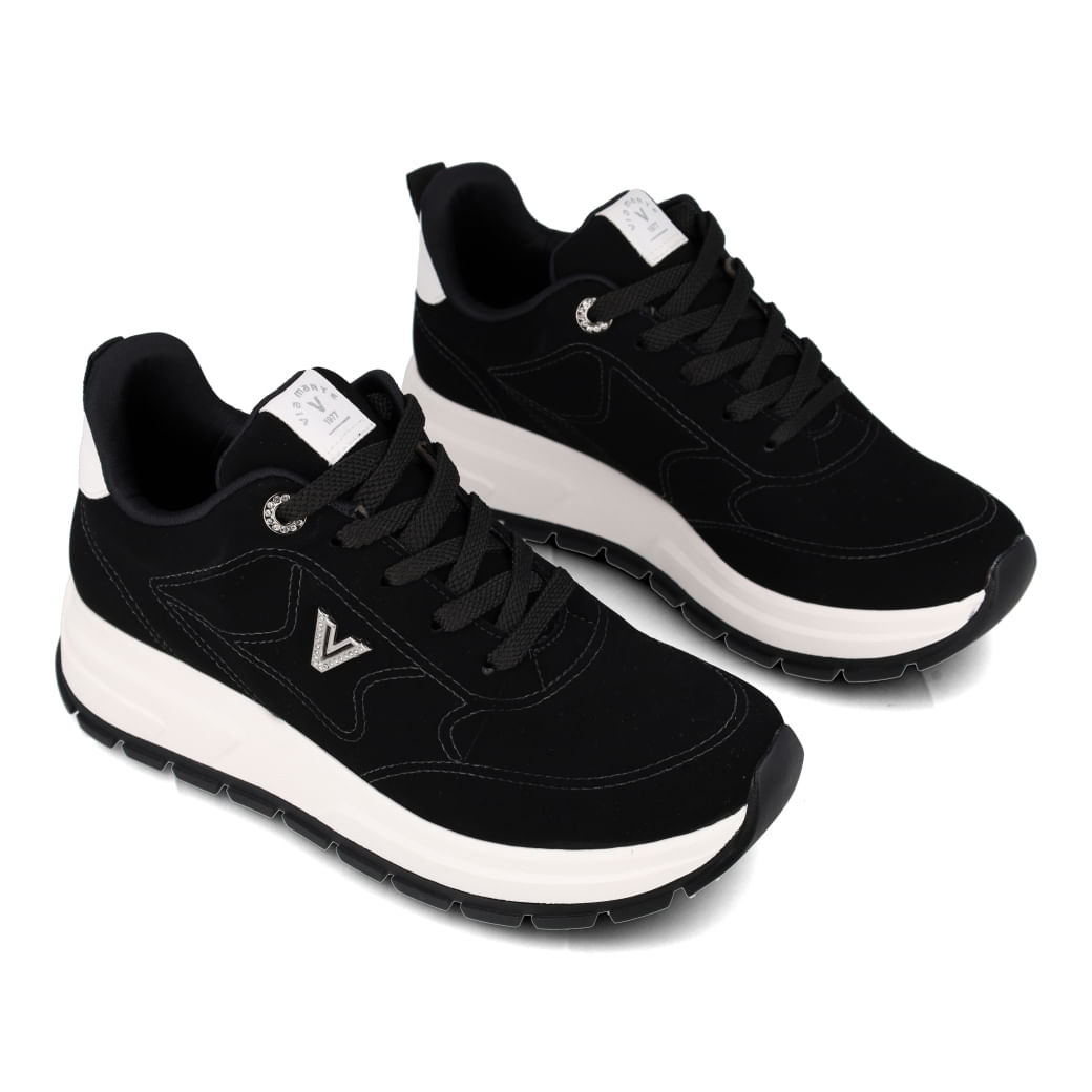 Via Marte Tenis Casual 242-013-09 Preto-Milk Sint_7__19
